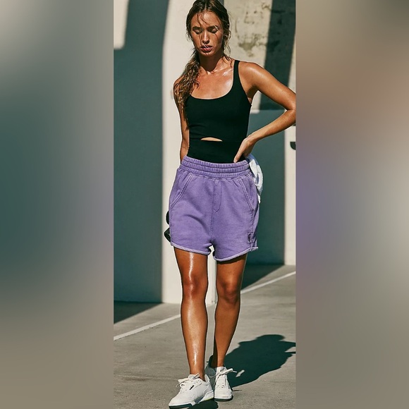 FP Movement by Free People Pants - Free People All Star Harem Shorts in Super Berry